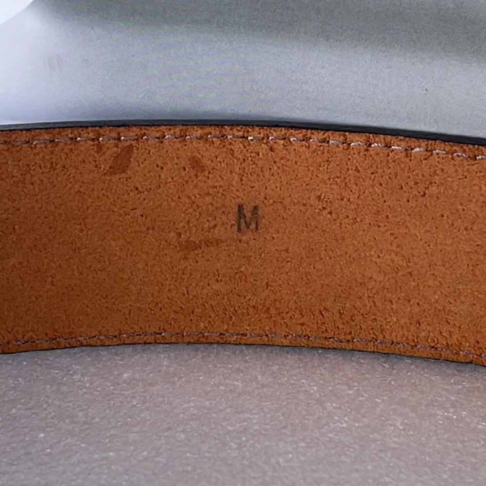 Paulith 1160 Brown Leather Vintage Belt with Gold Accents - Picture 7 of 16